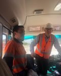 Gavin and Michael from Stratford Coal on Mine Tour for delegates 7th Nov 2019.