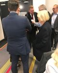 The Honorable Anthony Roberts, Minister for Planning, mingling with delegates, August 2017.