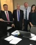 Mick Veitch MLC Labor, Adam Searle MLC Labor Chair Cr Peter Shinton and Cr Mel Dagg - Executive Comitee at 9th Feb 2019 Ordinary meeting Sydney