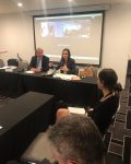 Cr Kevin Duffy and NSW Shadow Minister for Resources, Courtney Houssos (MLC) addressing delegates at Meeting 22 Feb 2023.